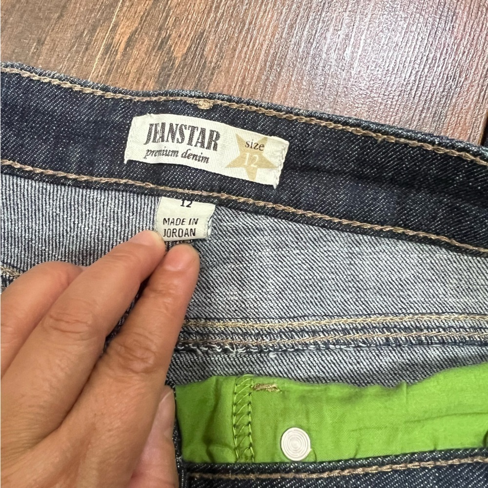JEANSTAR PREMIUM DENIM JEANS High Rise 12” Size 12. Straight cut  GUC Vintage - Picture 8 of 9